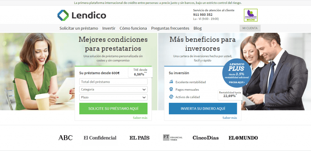 prestamos rapidos entre particulares en Lendico